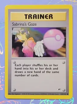 Sabrina's Gaze 125/132 Pokemon Gym Heroes Pokemon Card VLP - Image 1