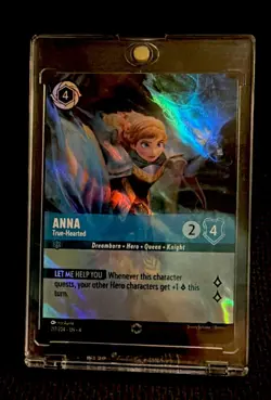 Disney Lorcana Anna True-Hearted Holo Card 217/204 Enchanted Ursula's Return - Image 1