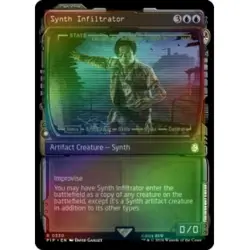 FOIL SYNTH INFILTRATOR (SHOWCASE) X4 Universes Beyond: Fallout Magic MTG CARD - Image 1
