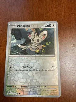 Minccino 075/086 Black Bolt Reverse Holo Pokemon TCG Card - Image 1