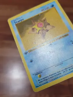 ⭐1st Edition Shadowless Staryu 65/102 Base Set Pokemon Card WOTC 1999 PL - Image 4
