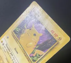 Pikachu 058/102 Base Set Regular *HEAVILY DAMAGED* Pokemon Card - Image 3