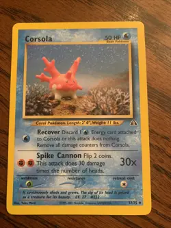 Pokemon Card - Neo Discovery 37/75 - CORSOLA - Uncommon - Image 1