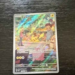 Pokemon Pikachu TCG Scarlet & Violet Card 173/165 IR - Image 1