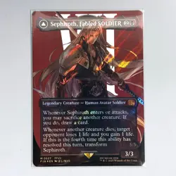 Sephiroth, Fabled SOLDIER (Borderless) (Surge Foil) - FINAL FANTASY (FIN) NM! - Image 1