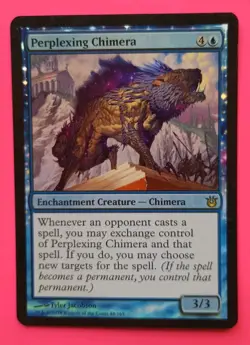 Magic the Gathering MTG FOIL Born of the Gods PERPLEXING CHIMERA LP/EX RARE 2014 - Image 1