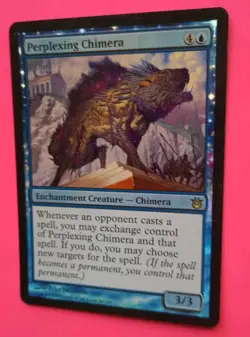 Magic the Gathering MTG FOIL Born of the Gods PERPLEXING CHIMERA LP/EX RARE 2014 - Image 2