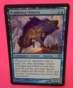 Magic the Gathering MTG FOIL Born of the Gods PERPLEXING CHIMERA LP/EX RARE 2014 - Image 3