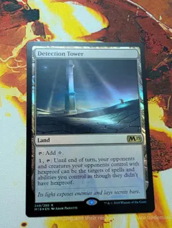 Detection Tower Rare Magic: The Gathering Core Set 2019 Foil Near Mint - Image 1