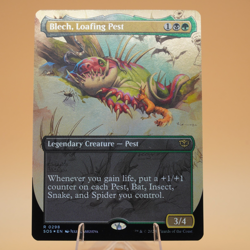 Blech, Loafing Pest | 298 | Borderless Foil | Rare | Secrets of Strixhaven | MTG - Image 1