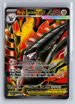 Mega Excadrill ex 103/084 Ultra Rare Pitch Black Pokemon Near Mint Holo - Image 1