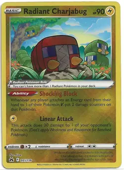 Radiant Charjabug Holo Radiant Rare SWSH: Crown Zenith 051/159 NM - Image 1