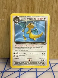 Pokemon Dark Dragonite Vintage Team Rocket Set Unlimited 22/82 LP-NM Condition - Image 1