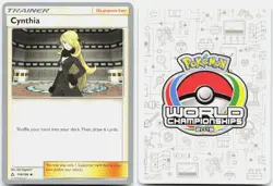 Cynthia 119/156 Uncommon World Championship Pokemon LP - Image 3