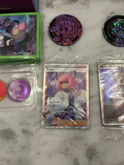 Pokemon Klara & Cyrus - Deck Box Sleeves Dice Coin Accessories + Sealed Promo - Image 3