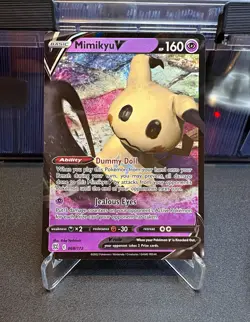 Pokemon TCG Mimikyu V 068/172 Swsh09 Brilliant Stars Ultra Rare Holo ENG - Image 1