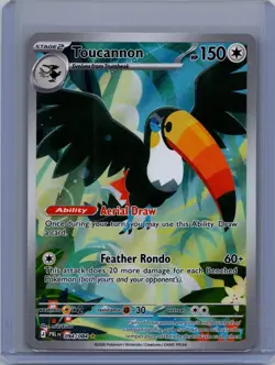 TOUCANNON 094/084 ILLUSTRATION RARE PITCH BLACK HOLO NM - Image 1