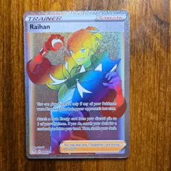 Pokemon TCG Trainer Supporter Full Art Holo Lot 4 Copycat Raihan Gordie - Image 5