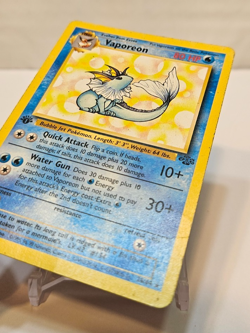 Vaporeon 28/64 Rare 1st Edition Jungle Pokemon 1766 - Image 2