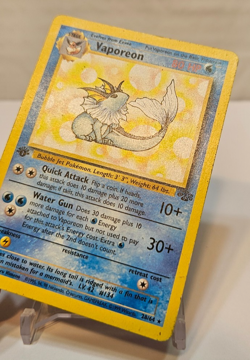 Vaporeon 28/64 Rare 1st Edition Jungle Pokemon 1766 - Image 3