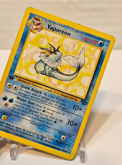 Vaporeon 28/64 Rare 1st Edition Jungle Pokemon 1766 - Image 4