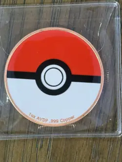 2026 | Charizard Pokemon | 1 oz .999 Fine Copper Poke Ball Colorized Coin Round - Image 2