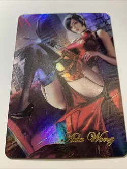 Ada Wong Resident Evil RE Hot Sexy ACG Goddess Waifu Card Girl Holo Doujin Anime - Image 1