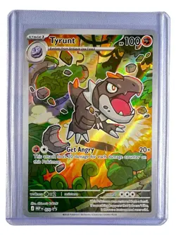 Pokemon TCG Tyrunt 070 Mega Evolution Promo Illustration Holo Full Art NM - Image 1