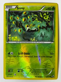 Snivy 6/113 Common Legendary Treasures Pokemon Reverse Holo Near Mint - Image 1