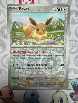 Eevee 074/131 C Pokemon Prismatic Evolutions Reverse Holo NM - Image 1
