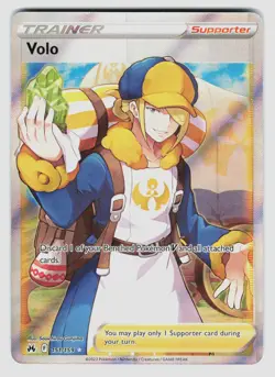 Pokemon Volo (Full Art) Ultra Rare SWSH: Crown Zenith 151/159 LP - Image 1