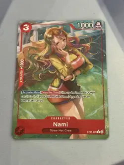 Nami ST21-009 C Parallel Alt Art Foil Starter Deck EX Gear 5 One Piece TCG NM - Image 1