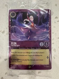 SEALED Elsa - The Fifth Spirit 6 Disney Lorcana Promo Card - Image 1