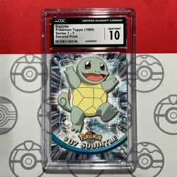 CGC 10 Squirtle Topps #7 1999 Pokemon Card 7012 - Image 1