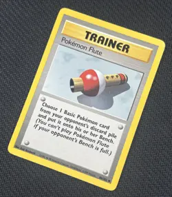 Pokemon Flute 86/102 Uncommon Unlimited Base Set 1999 - Pokemon TCG (LP) - Image 3
