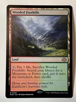 Wooded Foothills 236 Rare Modern Horizons 3 Magic: The Gathering Near Mint - Image 1
