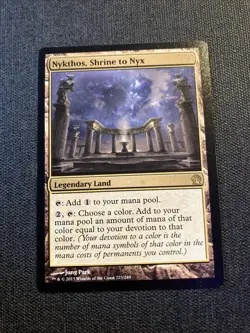 Nykthos, Shrine to Nyx - Magic The Gathering - Rare Legendary Land - Theros - Image 1
