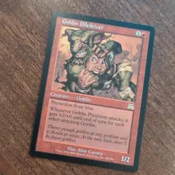 Mtg GOBLIN PILEDRIVER - Onslaught 2002 Vintage Magic - LP condition - Image 1