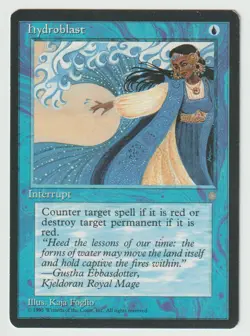 Magic the Gathering MTG Ice Age Hydroblast Blue Common LP - Image 1