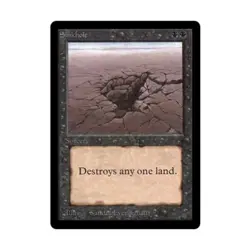 WotC MtG Beta Sinkhole (C) VG - Image 1