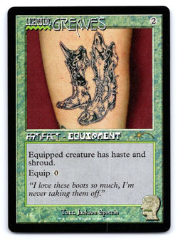Lightning Greaves (1662) (Rainbow Foil) - Secret Lair MTG - Image 1
