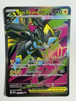 Pokemon TCG Mega Zeraora EX Ultra Rare Full Art Holo Pitch Black 098/084 - Image 1