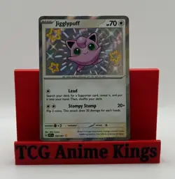 Pokemon Jigglypuff Holo Card Paldean Fates Baby Shiny 198/091 NM Condition - Image 1