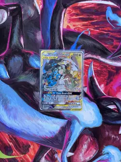 Pokemon TCG Reshiram & Zekrom GX 222/236 Cosmic Eclipse Full Art Holo - Image 2