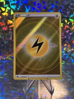 Lightning Energy (Texture Full Art) 155/159 Ultra Rare Crown Zenith Pokemon TCG - Image 1