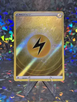 Lightning Energy (Texture Full Art) 155/159 Ultra Rare Crown Zenith Pokemon TCG - Image 2