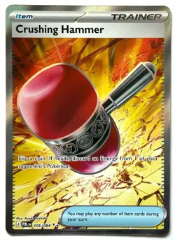 Crushing Hammer 105/084 - Pokemon TCG - Pitch Black Ultra Rare Holo - Image 1