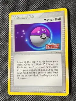 Played (LP) Master Ball - Reverse Holo #78 Power Keepers Pokemon TCG - Image 3