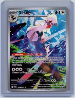 Silvally 095/084 Illustration Rare Holo Pitch Black ME05 NM/M Pokemon - Image 1