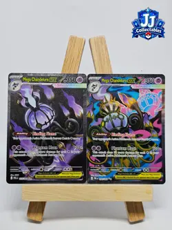 NM Mega Chandelure EX 115/084 SIR & 099/084 Full Art - Pokemon TCG Pitch Black - Image 1